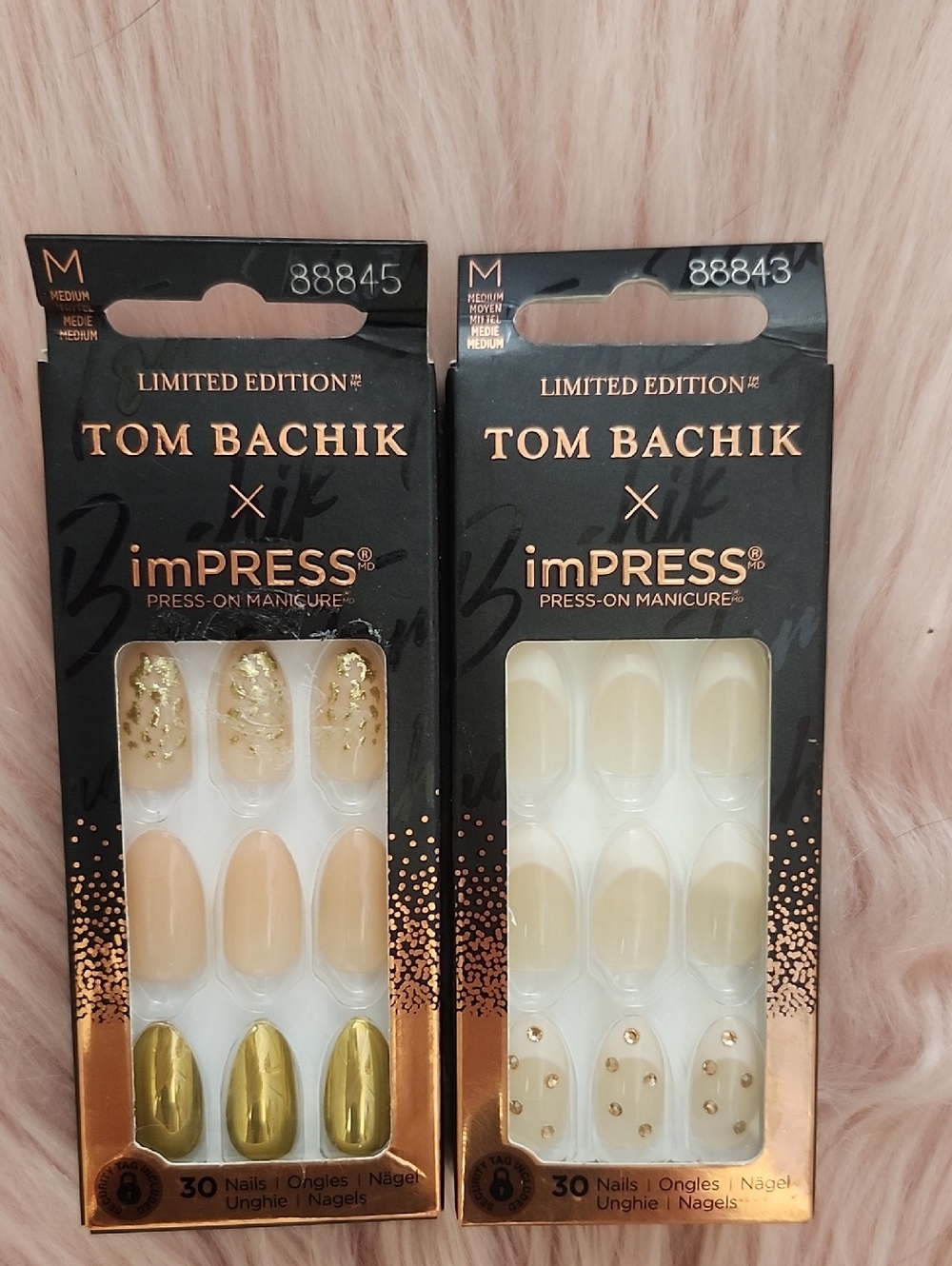 LIMITED EDITION!! Brand New 2CT BUNDLE TOM BACHIK X IMPRESS False Nails-M